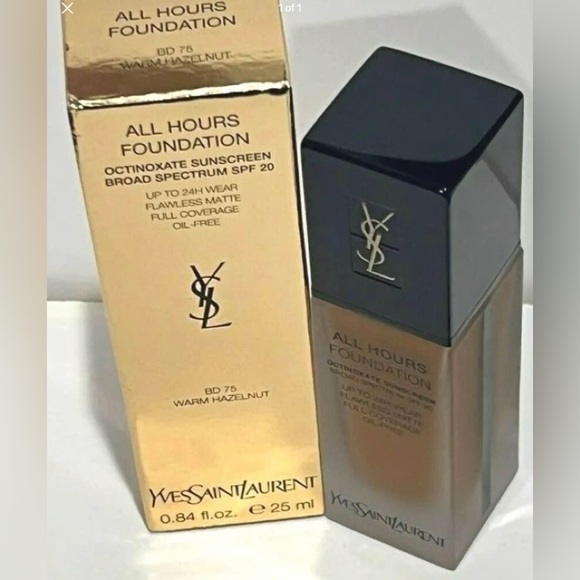 Yves Saint Laurent All Hours Foundation SPF 20 - 25ml/0.84--BD 75 WARM HAZELNUT - Picture 1 of 1